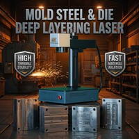 Nouvelle machine de marquage laser à fibre CNC pour acier moulé, gravure profonde, mini, de qualité industrielle, pour gravure sur métal, avec fichier AI
