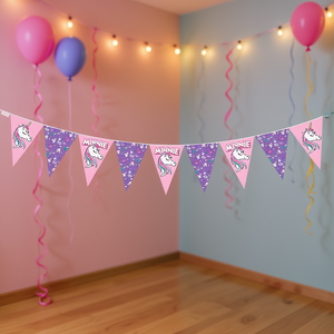 Guirlande de bannière en plastique Minnie 2,3 m pour fête, décorations suspendues, fournitures de fête festives, lot de 2 pièces - Product Image 2
