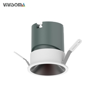 Spot LED encastré moderne en aluminium, étanche pour salle de bain, cuisine, toilettes