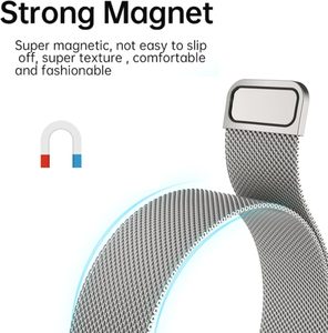 Bracelet de montre Beaen en métal milanais bracelet en acier inoxydable pour Huawei Fit 3 pour Apple Watch Series Samsung <span class=keywords><strong>Garmin</strong></span> bracelets magnétiques - Product Image 5