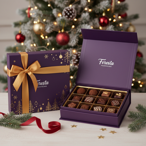 Caja de Regalo Magnética Plegable de Lujo con Logotipo Personalizado, Empaque de Cartón Rígido con Asa de Listón - Product Image 3