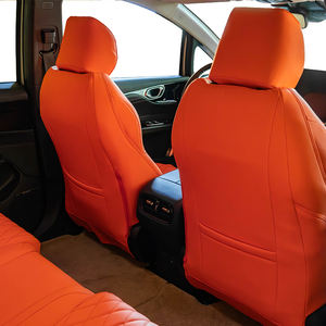 Housse de siège de voiture respirante en <span class=keywords><strong>cuir</strong></span> Nappa de luxe haut de gamme ensemble complet protecteur de siège de précision personnalisé - Product Image 3