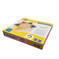 Dames chinoises Montessori jeu de stratégie en bois Tangram jouet d'apprentissage précoce échecs volants pour enfants échecs en bois