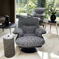 Fauteuil pivotant individuel scandinave personnalisable, mobilier de salon moderne et décontracté de luxe, fauteuil de détente en tissu