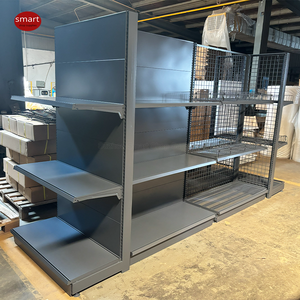 Équipement de magasin de proximité : Unité murale et étagère îlot, couleur personnalisée, système d'étagères métalliques pour supermarché - Product Image 3