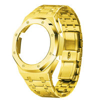 Kit de Modificación de Correa de Goma y Metal para G-Shock GA2100, Caja de Reloj de Lujo para Casio G-Shock GA 2100 Mod
