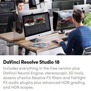 DaVinci Resolve Studio 18 Versione Professionale per Editing, Colorazione, Effetti e Post-Produzione Audio, Download One Drive per Mac/Win - Product Image 2