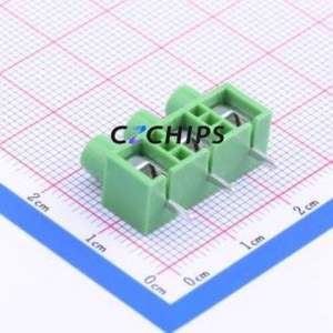 PA007-3P <b>Screw</b> Terminal <b>Block</b> Through hole Component (THT),P=7.5mm Connector 1x3P 7.5mm Green Through Hole - Product Image 2