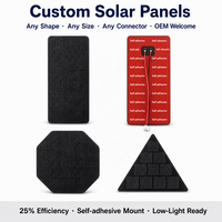 Mini panneau solaire ETFE 3W 18V pour ouvre-porte solaire et système d'alimentation de caméra de sécurité CCTV sans fil