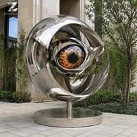 Sculpture d'oiseaux en acier inoxydable poli miroir moderne, statue d'oiseau extérieure personnalisée pour villa, jardin, hôtel, cour, art paysager