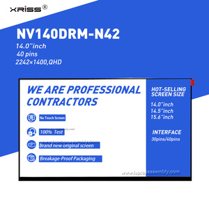 Nueva Pantalla LCD de Repuesto para Portátil BOE de 14.0 Pulgadas, Delgada, 40 Pines, NV140DRM-N42 B140QAN05.J BENT, con Certificación CE - Product Image 2