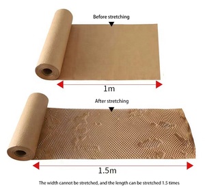 Honeycomb Paper Cushioning <strong>Wrap</strong> for Moving House Kraft Packing Paper for Gift Breakables As <strong>Bubble</strong> <strong>Wrap</strong> <strong>Roll</strong> Alternative - Product Image 3