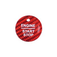 Autocollant de protection pour bouton de démarrage et d'arrêt du moteur en fibre de carbone pour Ford Focus Ranger Kuga MK7 MAX F-150