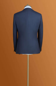 Мужской деловой костюм из 100% шерсти, с V-образным вырезом, полуфабрикат, класса люкс, цвет синий, модель 625 Mtm - Product Image 2