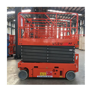 Platform Lift Gunting Hidrolik Elektrik Ringan dan Dapat Didorong Sendiri 4m 6m 8m untuk Pembersihan Gedung Perkantoran dan Pekerjaan Udara Dalam Ruangan - Product Image 3