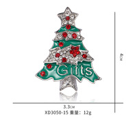 XILIANGFEIZI Nouvelle Broche en Alliage Arbre de Noël, Accessoire pour Manteau et Pull, Épingle de Corsage pour Fêtes, Mariages, Fiançailles