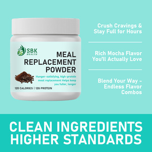 Rich Mocha Meal Replacement Powder with High Proteinmeal Replacement Longer Helps Keep You Fuller Blend Loss Hunger Satisfying - Product Image 5