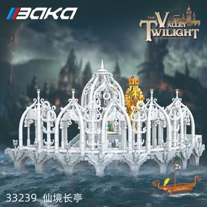 BaKa Elf Capital Waterfront Hall Building Block Set 800+ Pieces Plastic Battery Powered for Children Age <b>8</b> 13 Years Unisex - Product Image 3