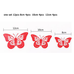 Pegatinas 3d de mariposa para pared, decoración de fiesta, boda, proveedor de china, venta al por mayor - Product Image 4