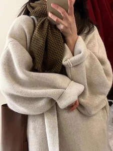 Morbido stile <span class=keywords><strong>scialle</strong></span> grande <span class=keywords><strong>cardigan</strong></span> scollo <span class=keywords><strong>a</strong></span> V per donna maglione lavorato <span class=keywords><strong>a</strong></span> maglia <span class=keywords><strong>a</strong></span> maniche lunghe <span class=keywords><strong>con</strong></span> tasca - Product Image 5
