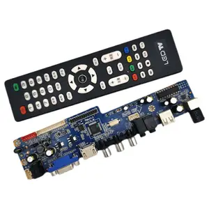 Placa-mãe barata para TV V29/V59/V56, placa-mãe para TV LCD HD-MI, placa-mãe para fotos digitais, tela LED com tela sensível ao toque para interior, logotipo OEM