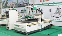 Machine de découpe CNC Syntec à prix avantageux pour le travail du bois, routeur de découpe de bois 1300x2500mm avec moteur servo haute précision et PLC