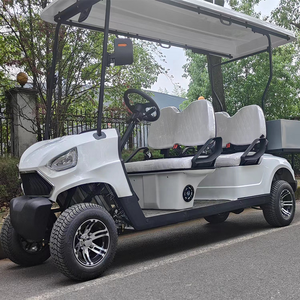 Voiture de golf utilitaire 4 places électrique 4 roues motrices homologuée pour la route Club Car avec aluminium avec boîte à bagages - Product Image 5