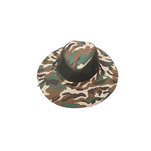 Chapeau de pêcheur camouflage Boyuan en coton et maille à large bord, protection solaire pour hommes et femmes, pêche et chasse - Product Image 2