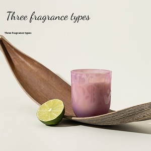 Bougie parfumée artisanale haut de gamme en cire de soja écologique, emballée dans un coffret cadeau en verre pour la maison, cadeaux de la Saint-Valentin, cadeaux de Noël - Product Image 3