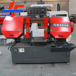 Scie à ruban automatique de type ciseaux GB4038 à vitesse variable hydraulique pour la coupe de l'acier - Product Image 2