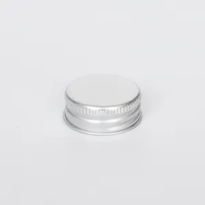 防漏28-400银色铝盖，带EPE内衬28毫米颈部食品色素精油瓶