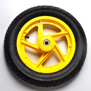 Roue de vélo d'équilibre de bébé en caoutchouc pneumatique en plastique de 12 pouces - Product Image 2