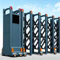 CE RoHS Certified Heavy Duty Retractable Gate Automatic Motorized Telescopic Security Gate for Government School Project