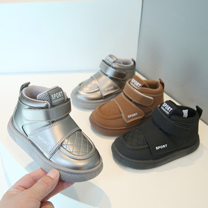 รองเท้ากีฬาเด็กฤดูใบไม้ผลิ รองเท้าบาสเก็ตบอลหุ้มข้อสูงสำหรับเด็กชายและเด็กหญิง รองเท้าเด็กเล็ก ระบายอากาศได้ดี กันลื่น สวมใส่สบาย - Product Image 2