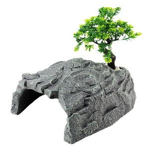Ustovian hoogwaardige gesimuleerde stenen terrariumdecoratie voor reptielenverblijven, reptielenhokken en -holen - Product Image 4