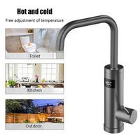220V 110V robinet de chauffe-eau électrique instantané eau chaude 360 degrés robinet Led robinet de chauffage électrique instantané et douche