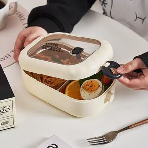 Stainless Steel Insulated Lunch <b>Box</b> With Lid Divided Compartments For Office Students And Professionals - Product Image 2