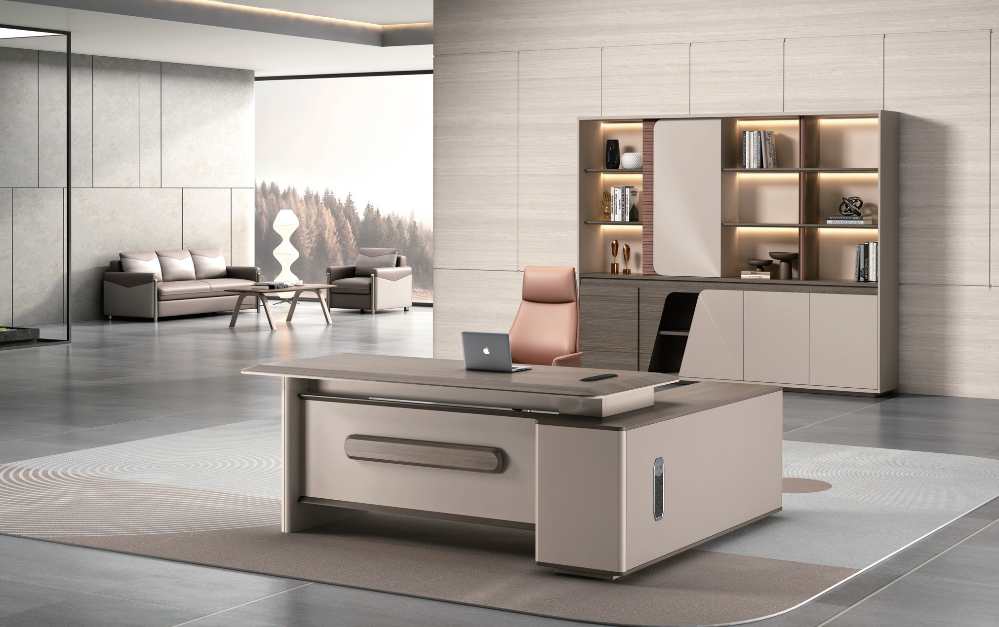 Light Fandi Palissandre + Jaune Kano Table 2