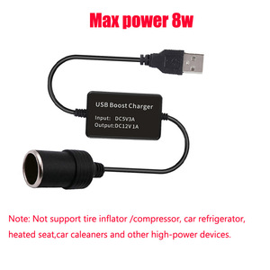 5V/9V to 12V USB boost cable automotive dashcam step-down cable car cigarette lighter power cable Direct sale L159 - Product Image 4