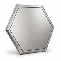 Nouvelle conception AI : Plaque trophée en acier inoxydable brossé avec gravure personnalisée pour événements d'entreprise et cérémonies de remise de prix