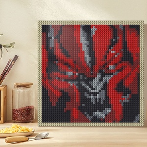 Pixel Art khối xây dựng 48x48 chấm Gạch 1x1 tường Chân Dung DIY trang trí nội thất mô hình đồ chơi ASTM chứng nhận tương thích Logo đồ chơi - Product Image 3