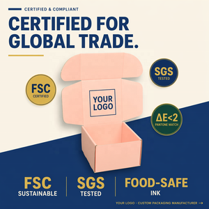 Caja <span class=keywords><strong>de</strong></span> Envío <span class=keywords><strong>de</strong></span> Cartón Rosa Impresa Personalizada al <span class=keywords><strong>Por</strong></span> <span class=keywords><strong>Mayor</strong></span> con Logotipo, <span class=keywords><strong>Cajas</strong></span> Postales <span class=keywords><strong>de</strong></span> Cartón para Suscripción - Product Image 6