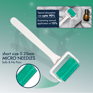 Rouleau cutané à micro-aiguille de marque privée 360 aiguilles en titane pour les cicatrices d'acné/fosses d'acné/vergetures - Product Image 5