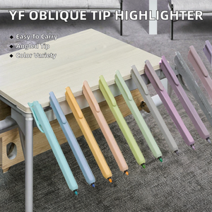 Marcadores <span class=keywords><strong>Pastel</strong></span> de Tamaño Jumbo Personalizados, Punta Oblicua, Tapa Pequeña, No Secantes, para Uso Escolar, Embalaje Suelto, 6 Colores, PP - Product Image 2