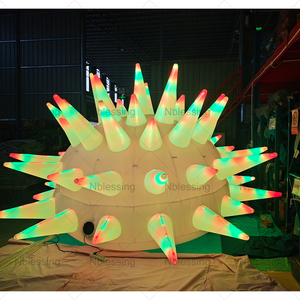 ขาปลาหมึกเป่าลมตกแต่งพร้อมไฟ LED สำหรับตกแต่งอาคาร ของตกแต่งเป่าลมพร้อมไฟ LED - Product Image 6