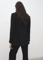 Ensemble Blazer et Pantalon Femme Personnalisé avec Veste à Ceinture et Pantalon Ample à Jambes Larges – Tenue de Bureau Moderne – Usine de Confection OEM ODM
