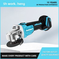 Meuleuse d'angle sans balais rechargeable au lithium, petite machine de découpe domestique, outil de meulage et de polissage mini haute puissance