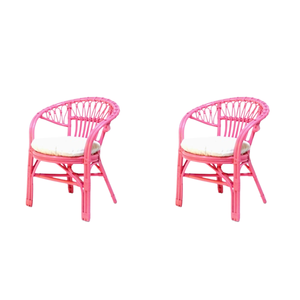 Fauteuil Santona unique en rotin naturel pour enfants Ensemble design moderne fait à la main pour chambre à coucher hôtel salon d'Indonésie - Product Image 2