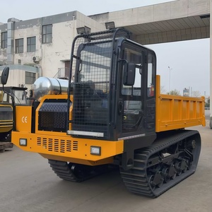 Caminhões Mini <span class=keywords><strong>Dumper</strong></span> de Esteira de 8 Toneladas com Esteira de Borracha para Venda Quente - Product Image 1
