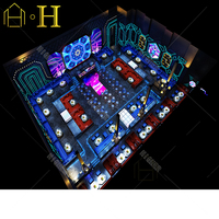 Comptoir de Bar en acrylique OEM, surface solide, comptoir de bar pour la maison ou le club, table de bar à LED